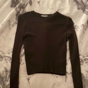 Knit khaki long sleeve